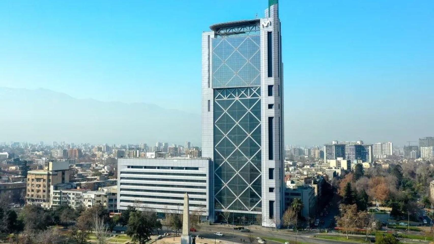 Edificio corporativo de Telefónica en Santiago de Chile