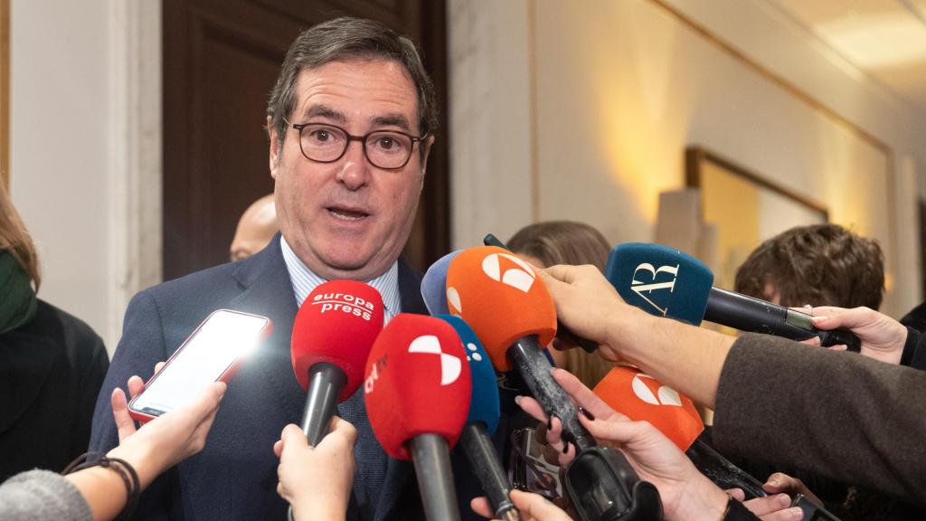 El presidente de la CEOE, Antonio Garamendi