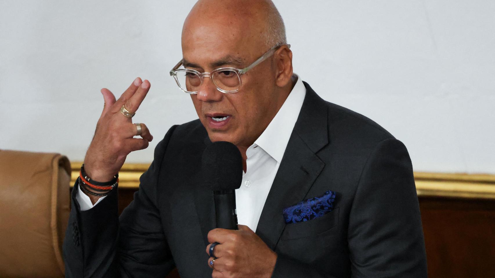 El presidente de la Asamblea Nacional de Venezuela, Jorge Rodríguez.