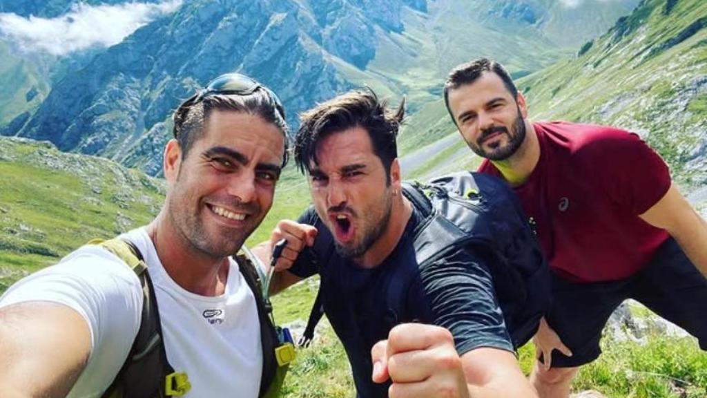 David Bustamante, durante una de sus escapadas a la montaña.