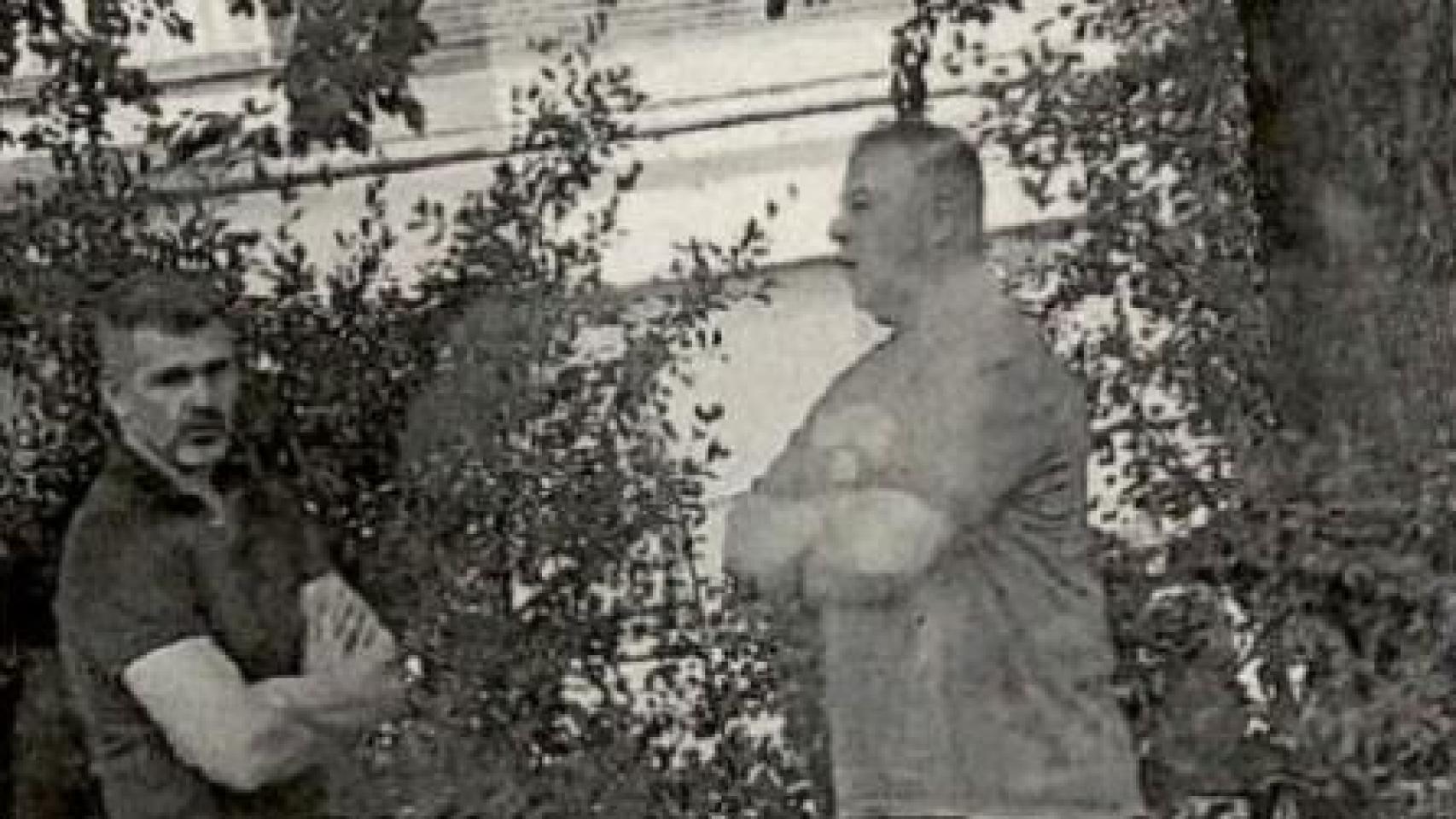 Óscar Sánchez, a la izquierda, junto a su socio Ignacio Torán, interceptado en un seguimiento de Asuntos Internos.