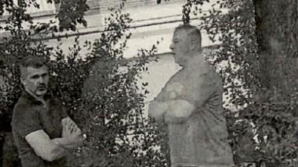 Óscar Sánchez, a la izquierda, junto a su socio Ignacio Torán, interceptado en un seguimiento de Asuntos Internos.