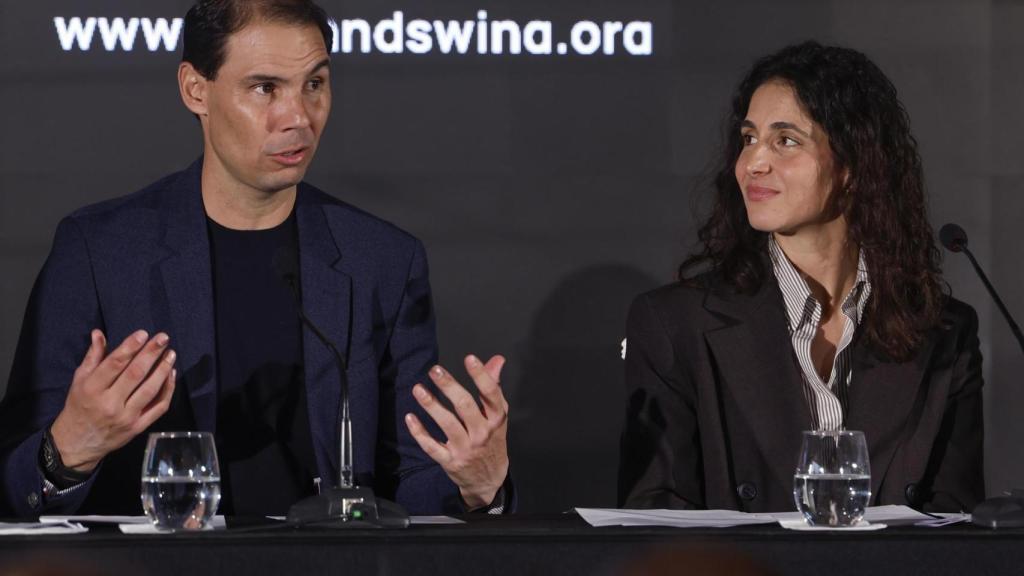 Rafa Nadal y María Francisca Perelló, en el acto