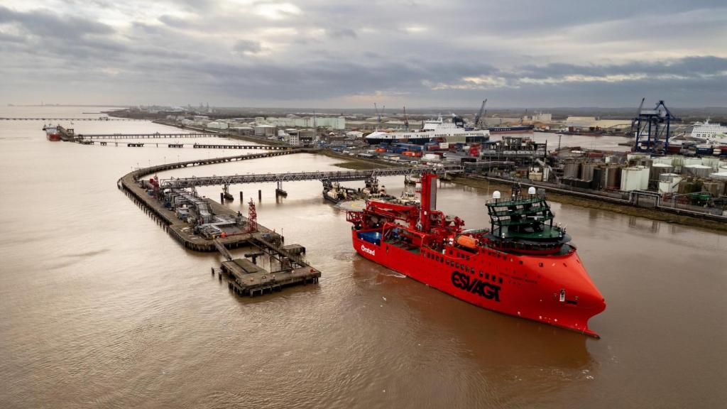 Sistema de bunkering en el puerto de Immingham en Reino Unido.