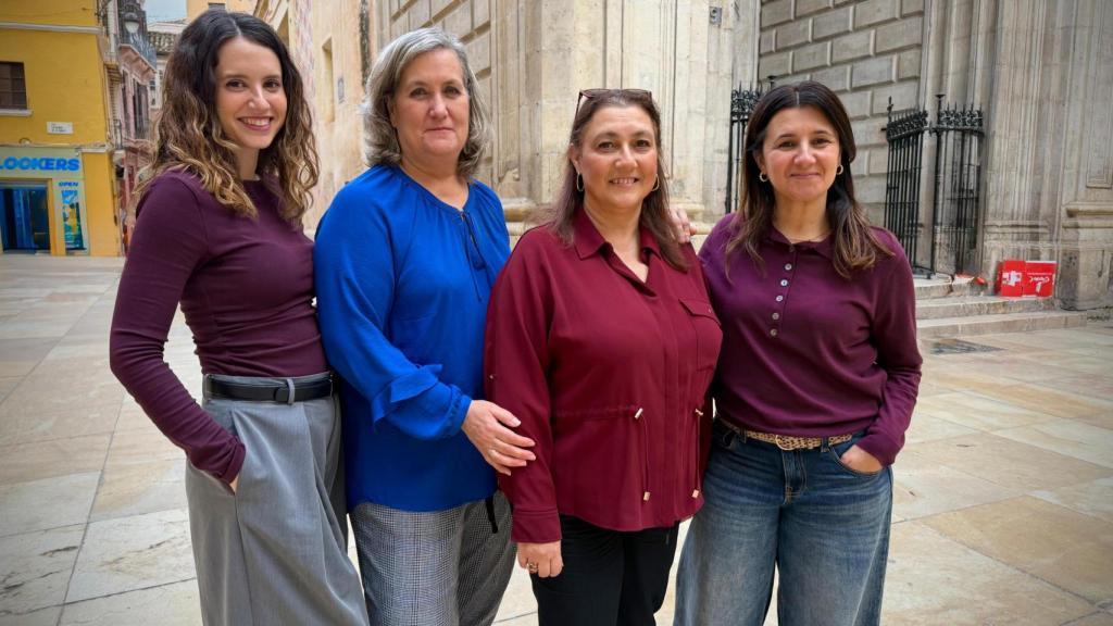 Eva, Chus, Pilar e Inma, investigadoras de la Fundación Cudeca.