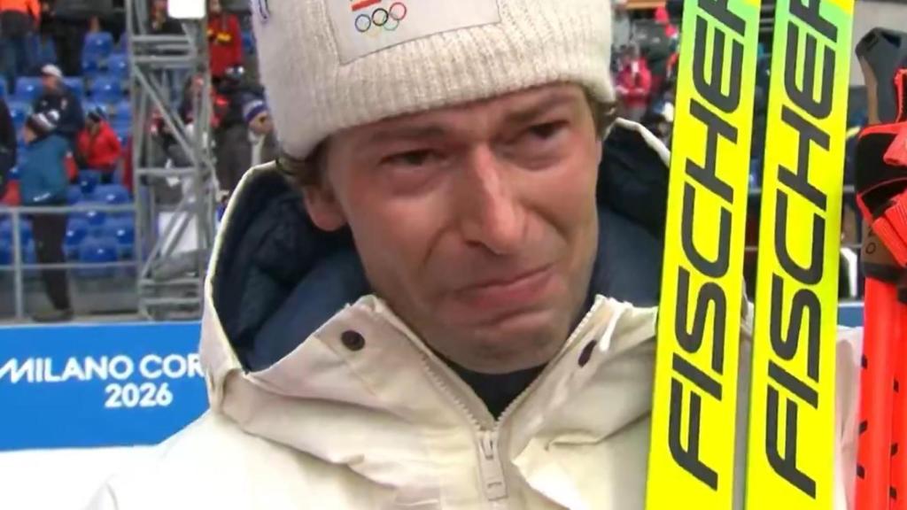 Sturla Holm Laegreid, visiblemente emocionado.