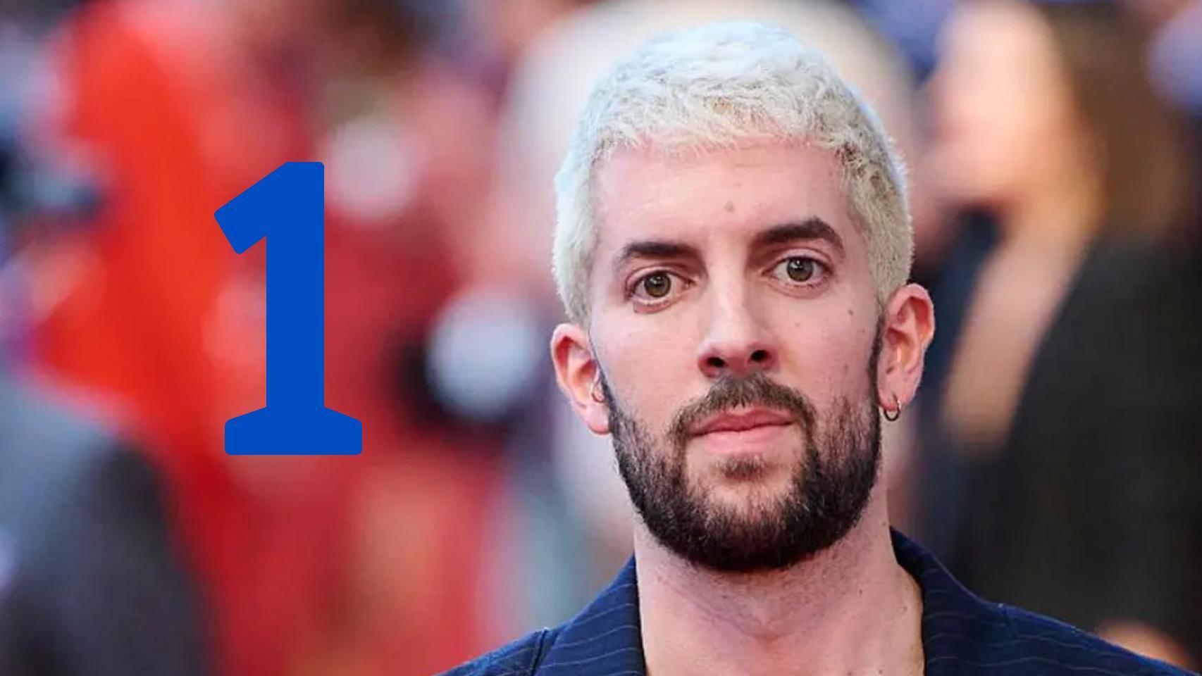 David Broncano en una imagen de archivo y el nuevo logo de La 1.