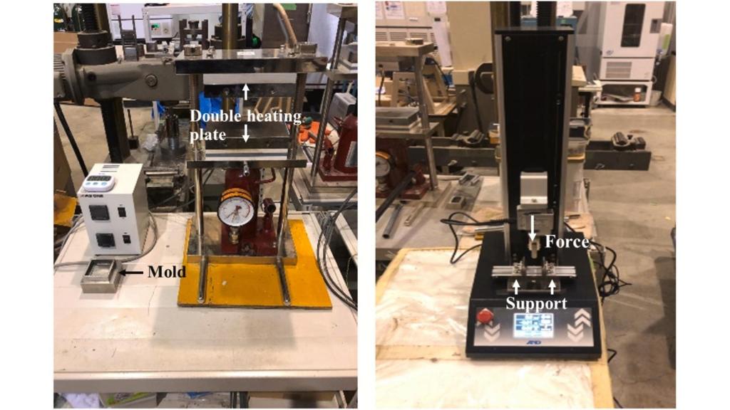 Equipo utilizado para las pruebas de laboratorio de las mezclas de hormigón.