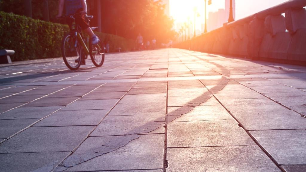 Losas de hormigón utilizadas como pavimento.