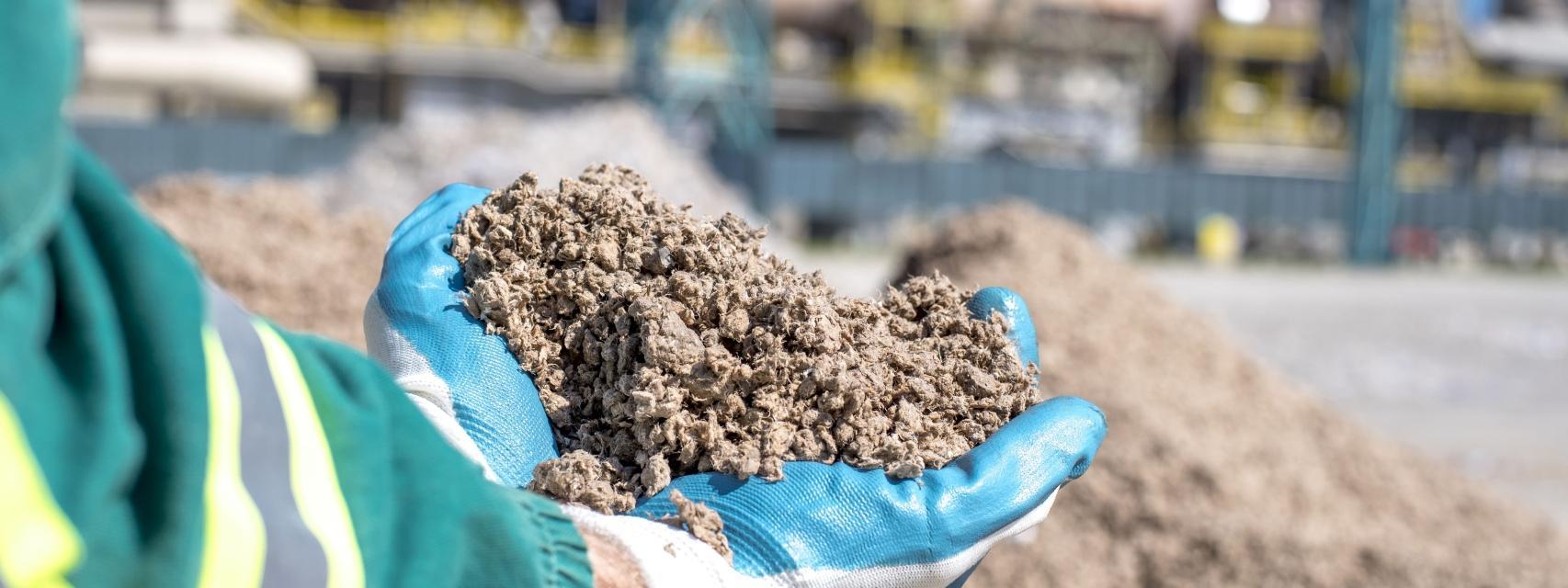 Una mezcla de hormigón.