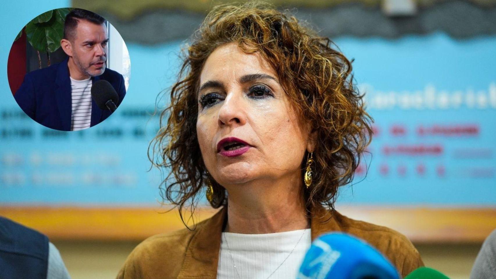 Montaje de María Jesús Montero, ministra de Hacienda, y el economista José María Camarero.