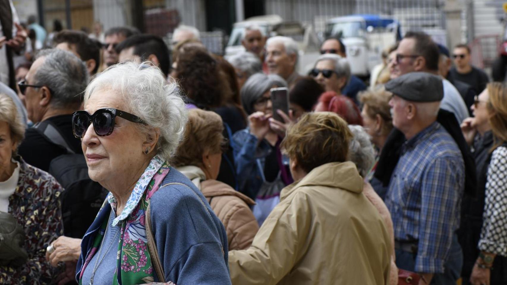 Un grupo de jubilados.