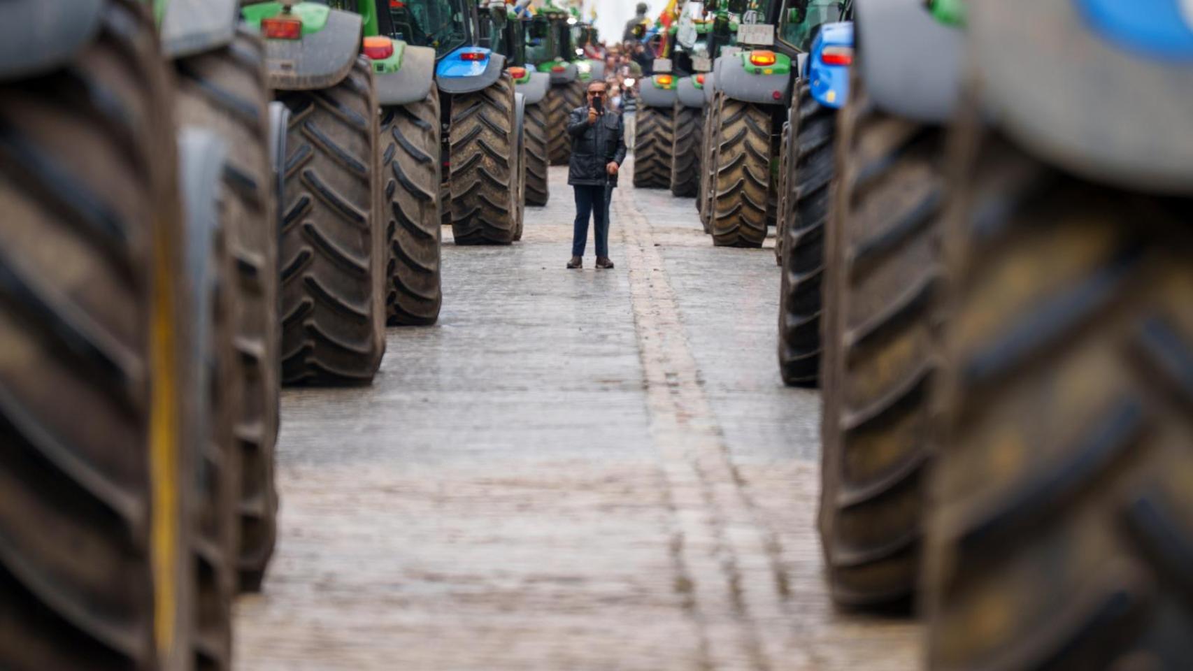 Tractorada en Sevilla.