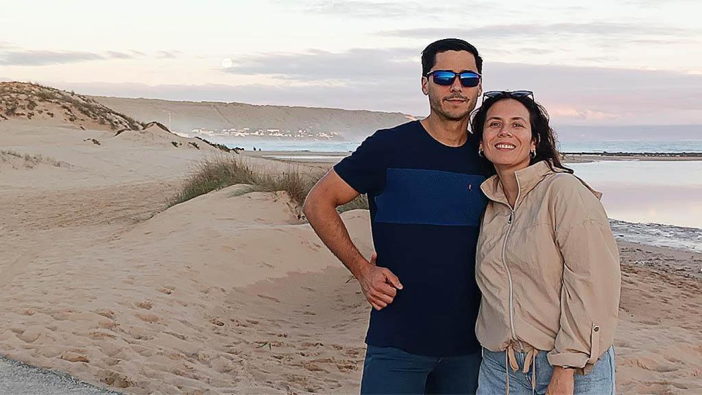 Imagen de Diego y Daniela por tierras andaluzas.