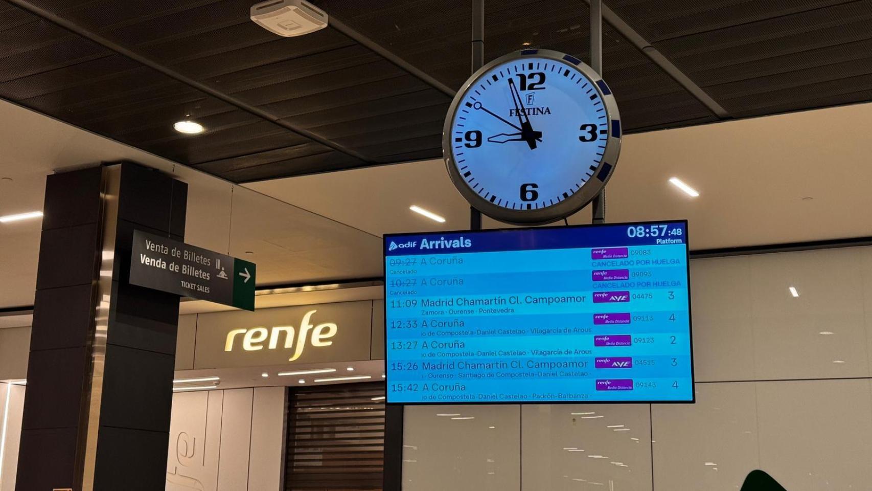 Estación de Urzáiz, en Vigo