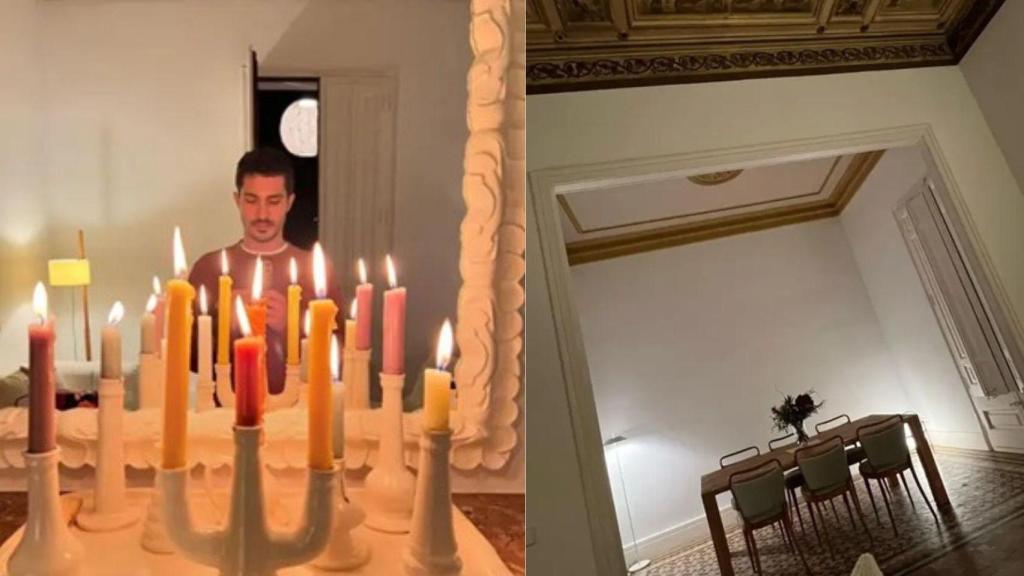 Espacio del salón y comedor en la casa de Úrsula Corberó y Chino Darín.