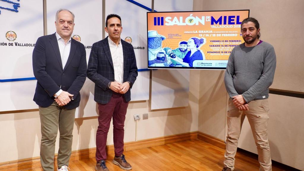 Kiko Fuentes, Moisés Santana y Benito Gozalo presentan el III Salón de la Miel de Valladolid