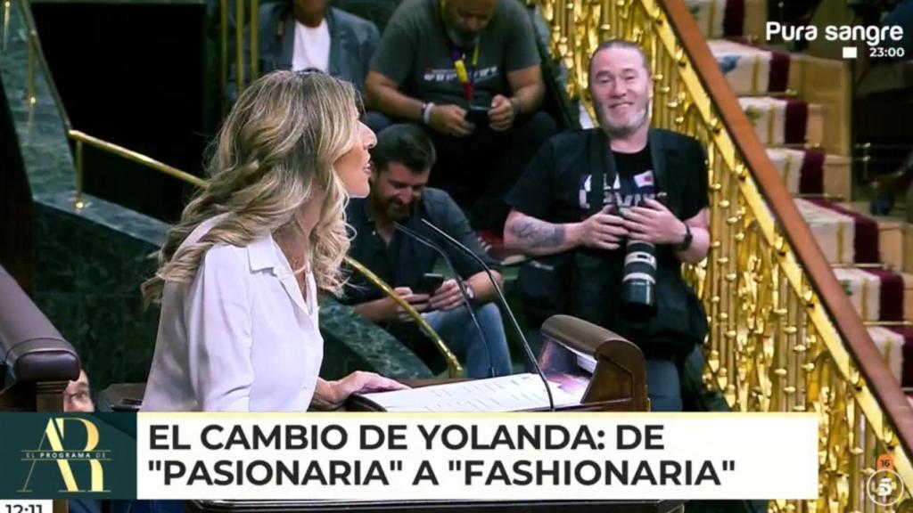 Los estilismos de Yolanda Díaz, en 'El programa de Ana Rosa'.