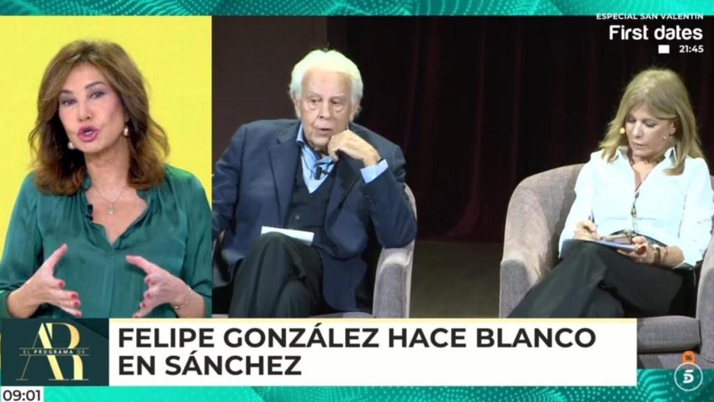 Ana Rosa Quintana, en su editorial de este miércoles.