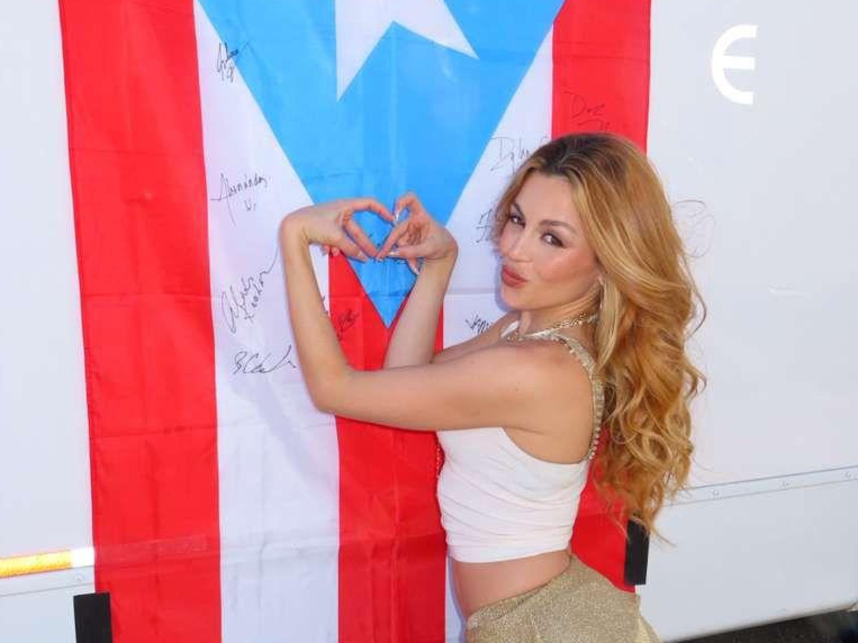 La artista en una imagen.