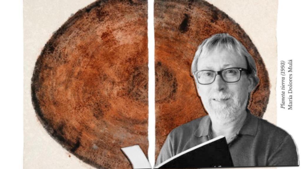 El sociólogo alicantino Juan Antonio Roche sobre la ilustración del encuentro, de María Dolores Mulá.