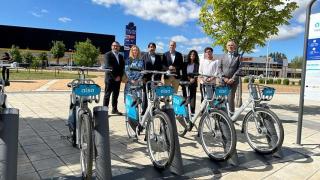 Las bicicletas del Ayuntamiento de León.