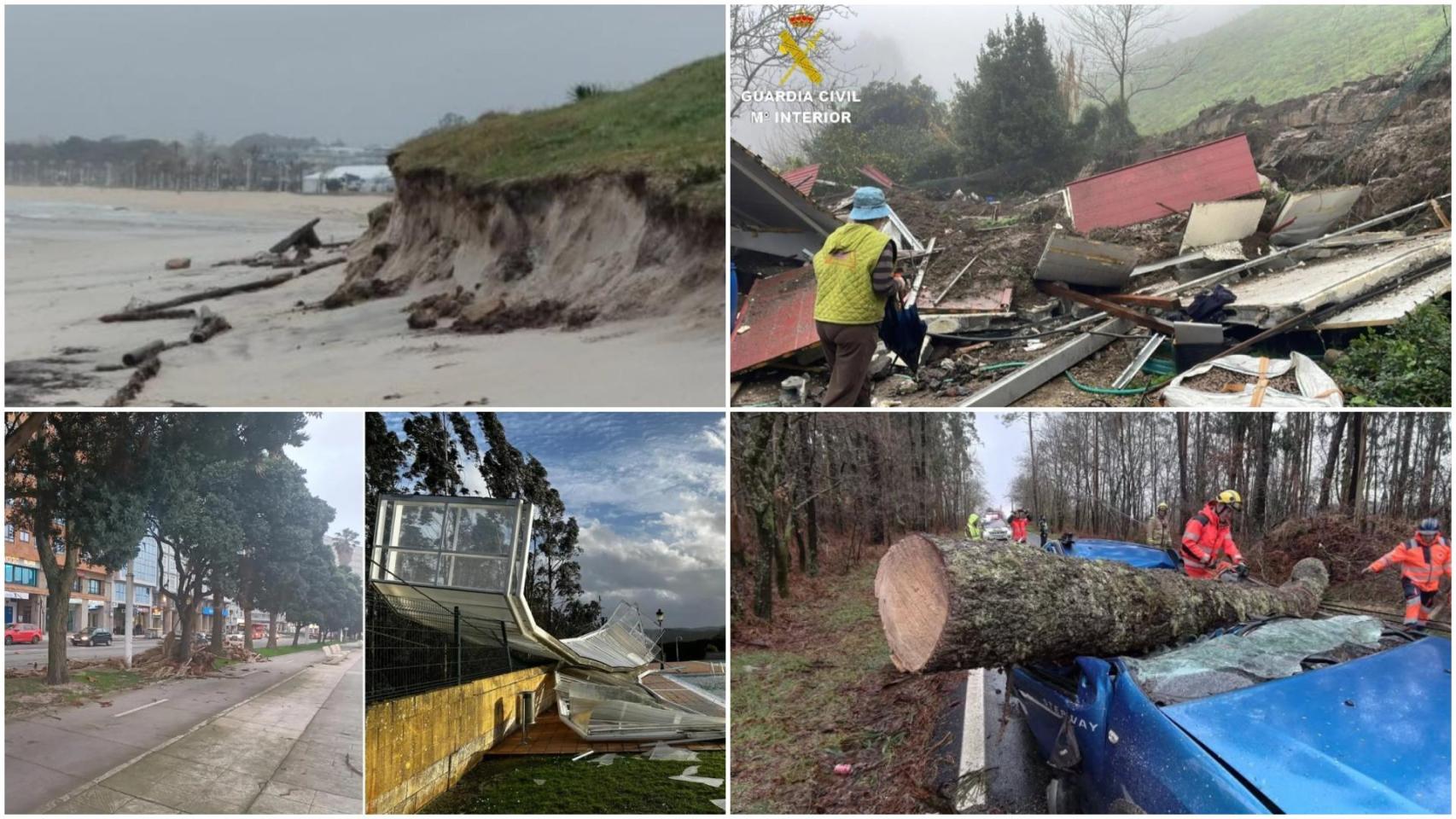 Incidencias registradas en Galicia