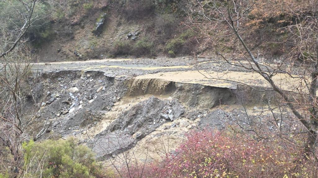 Imagen del derrumbe.