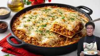 Loli Domínguez, cocinera, en un montaje de El Español