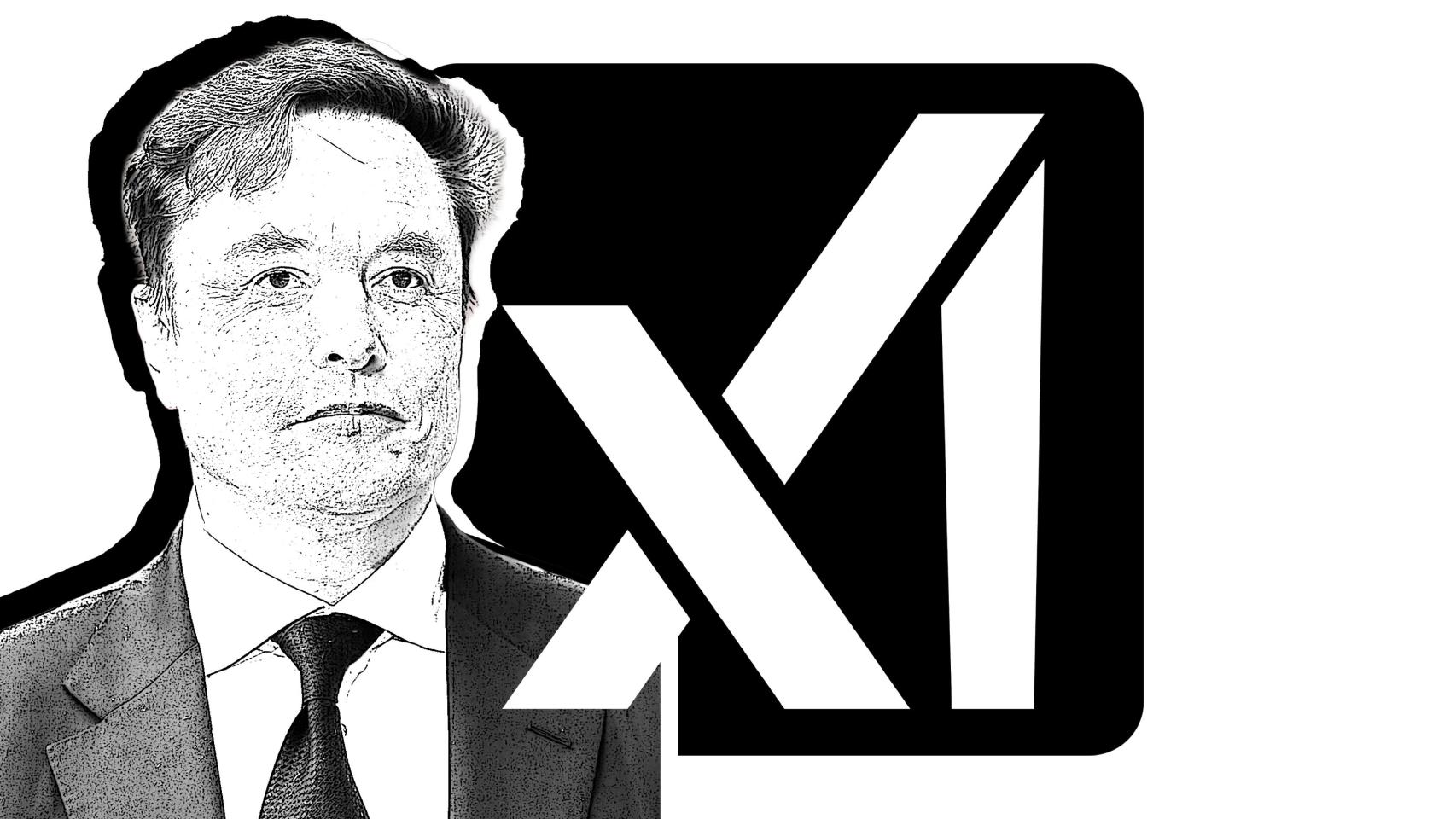 Fotomontaje inspirado en xAI y Elon Musk