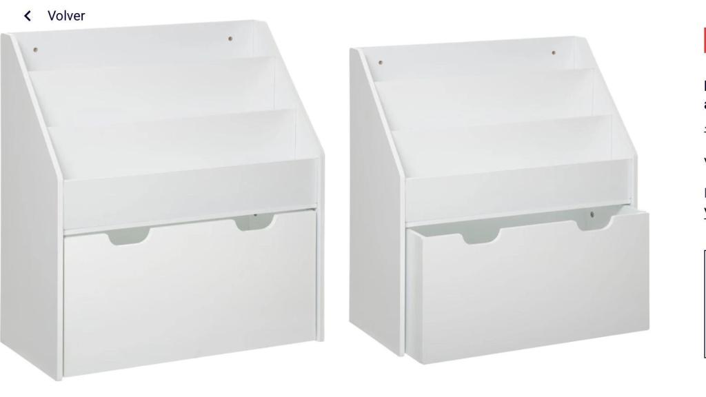 Librería cona almacenaje.