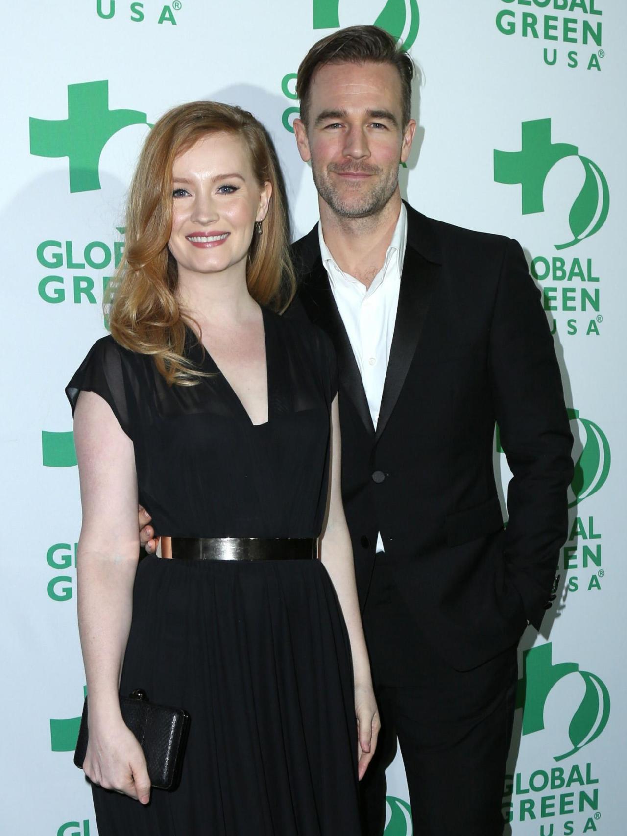 Kimberly y James Van Der Beek en un acto en Los Ángeles en 2017.