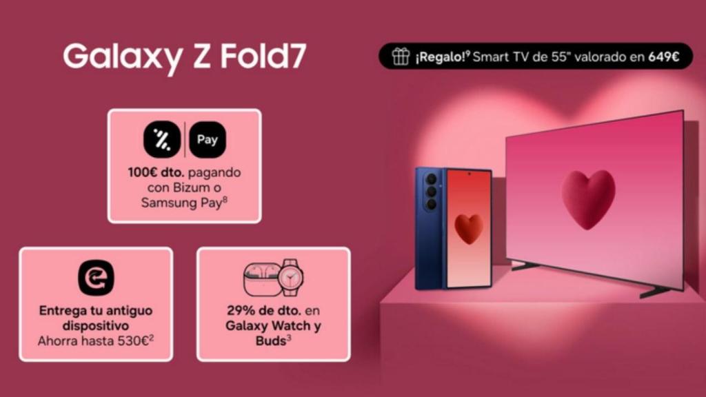 Oferta del Samsung Galxy Z Fold 7