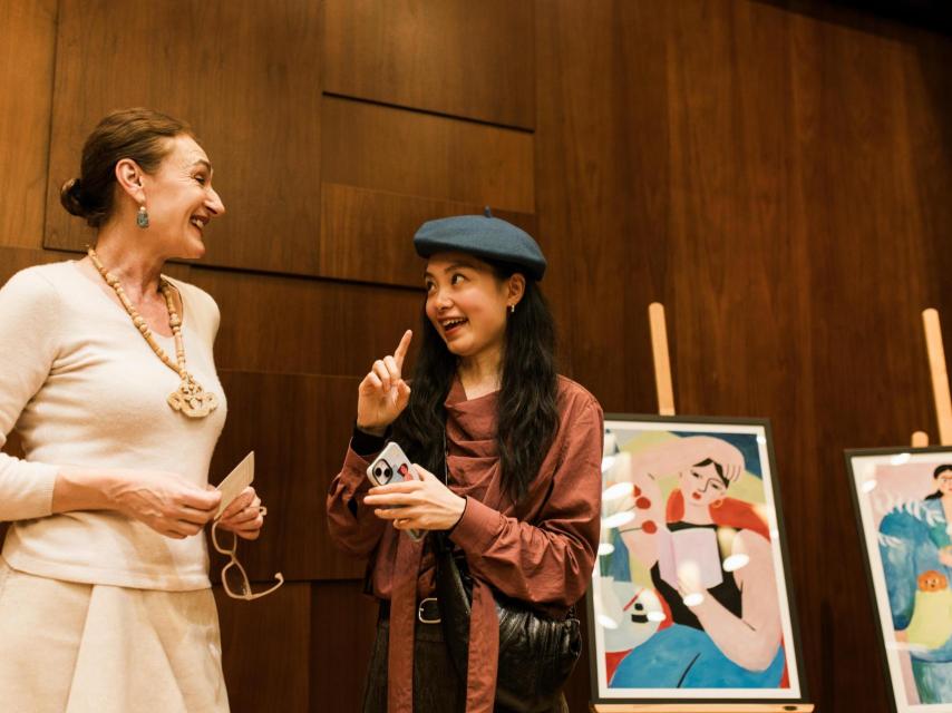 Inauguración de la exposición.