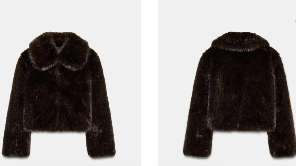 Abrigo corto efecto pelo. Ref. 6318/285/700