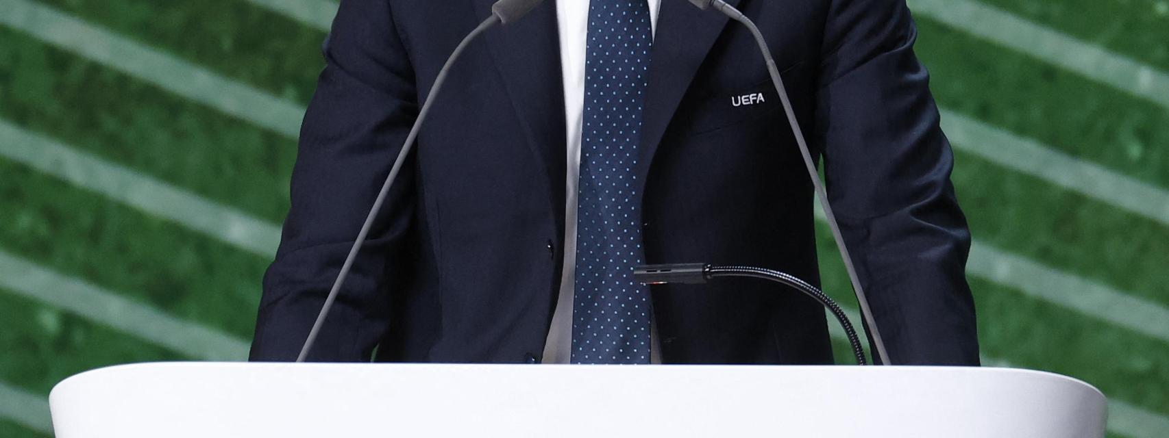 Aleksandre Ceferin, en el 50º Congreso de la UEFA