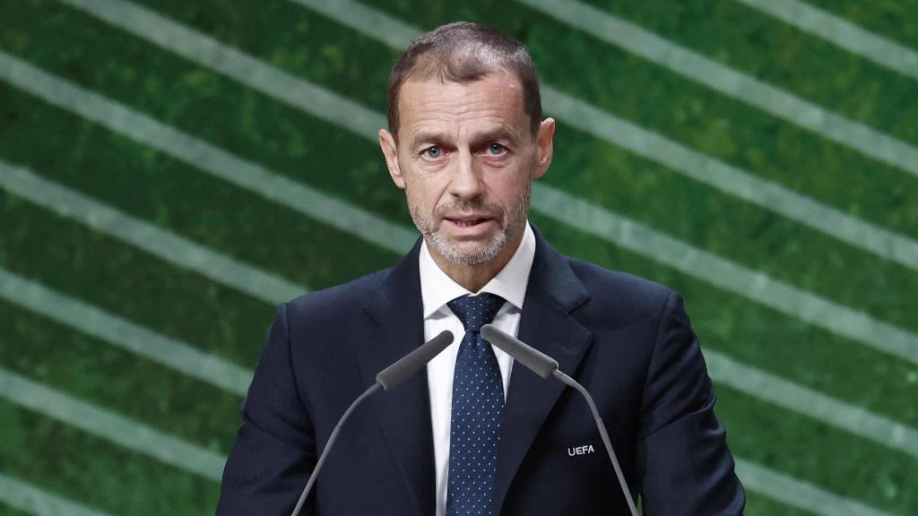 Aleksandre Ceferin, en el 50º Congreso de la UEFA