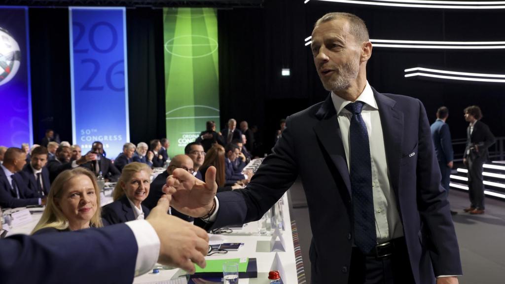 Aleksandre Ceferin, en el 50º Congreso de la UEFA