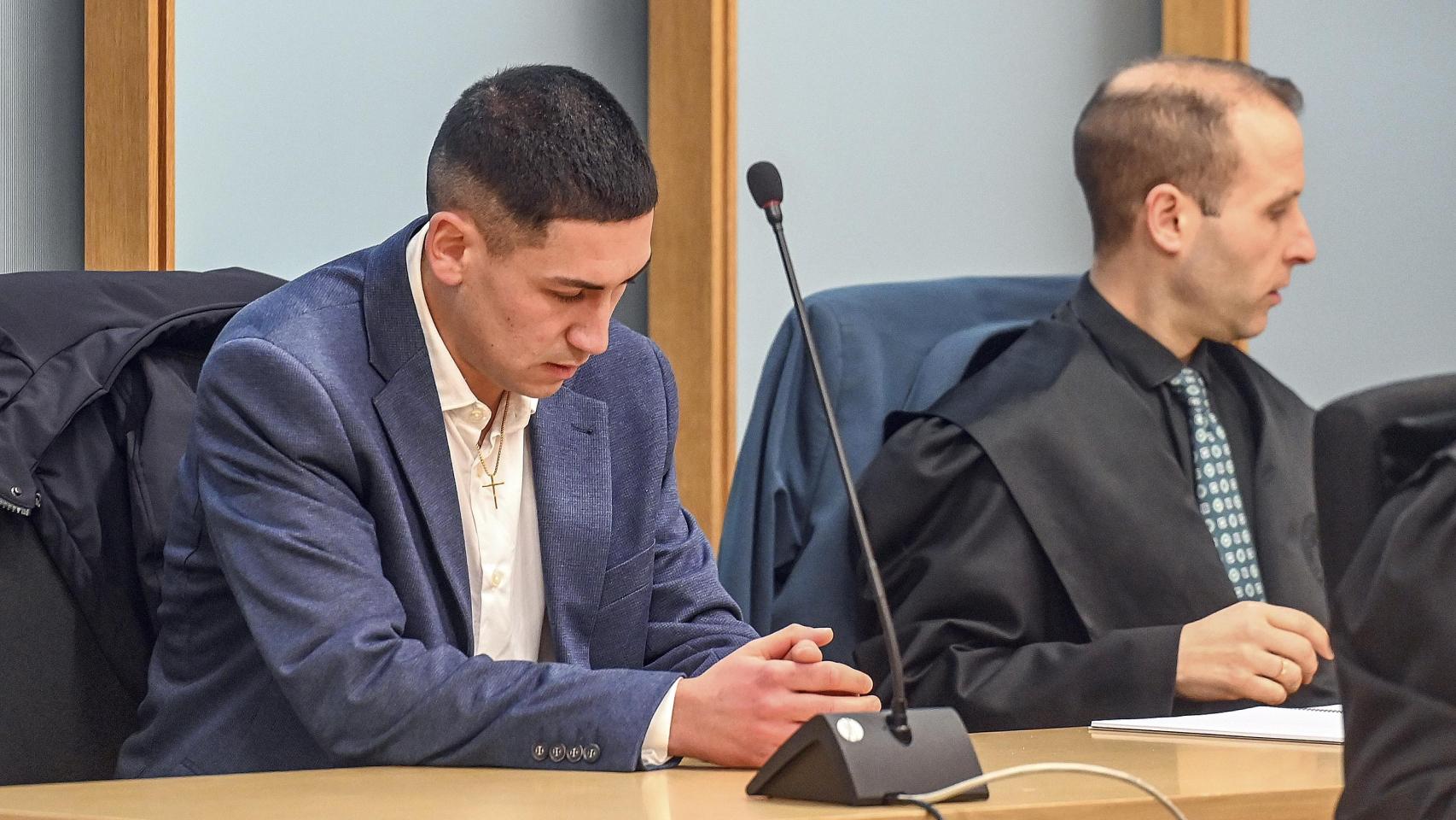 J.L.N.I en una de las sesiones del juicio por la muerte de Sergio Delgado