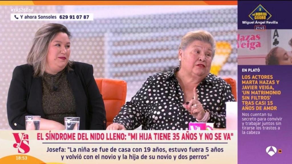 Imagen de Josefa y Soledad en Y Ahora Sonsoles.