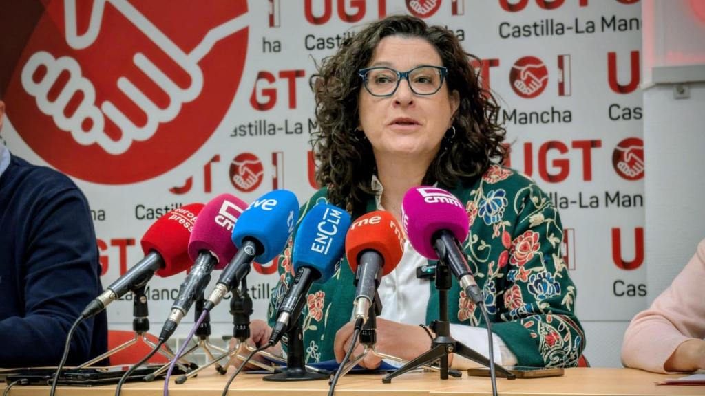 La secretaria general de UGT Castilla-La Mancha, Lola Alcónez.