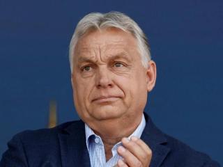 Hungarian Prime Minister Viktor Orbán, looking worried during an event.