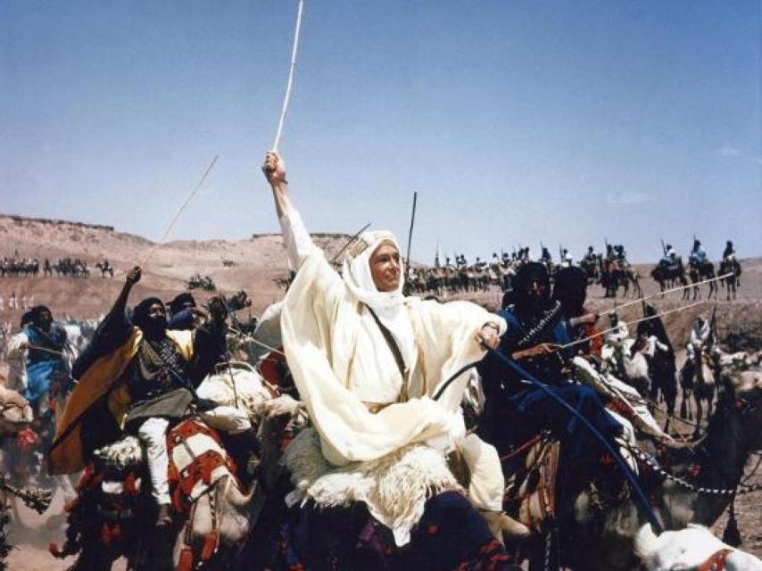 Una de las escenas más famosas de Lawrence de Arabia, la película de 1962.