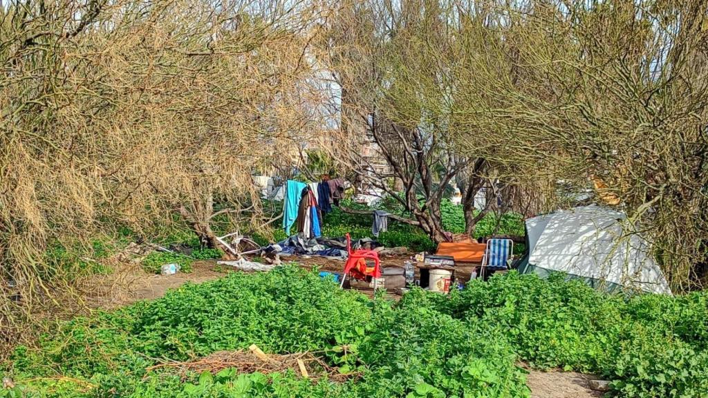 Asentamiento precario junto a Sacaba.