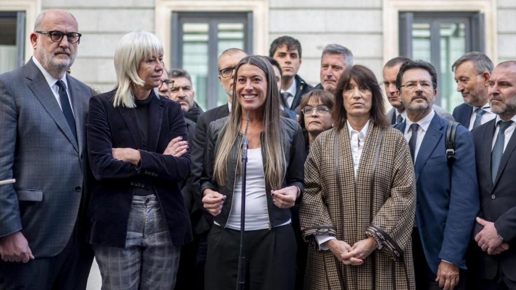 La portavoz de Junts en el Congreso, Míriam Nogueras, hoy en el Congreso.