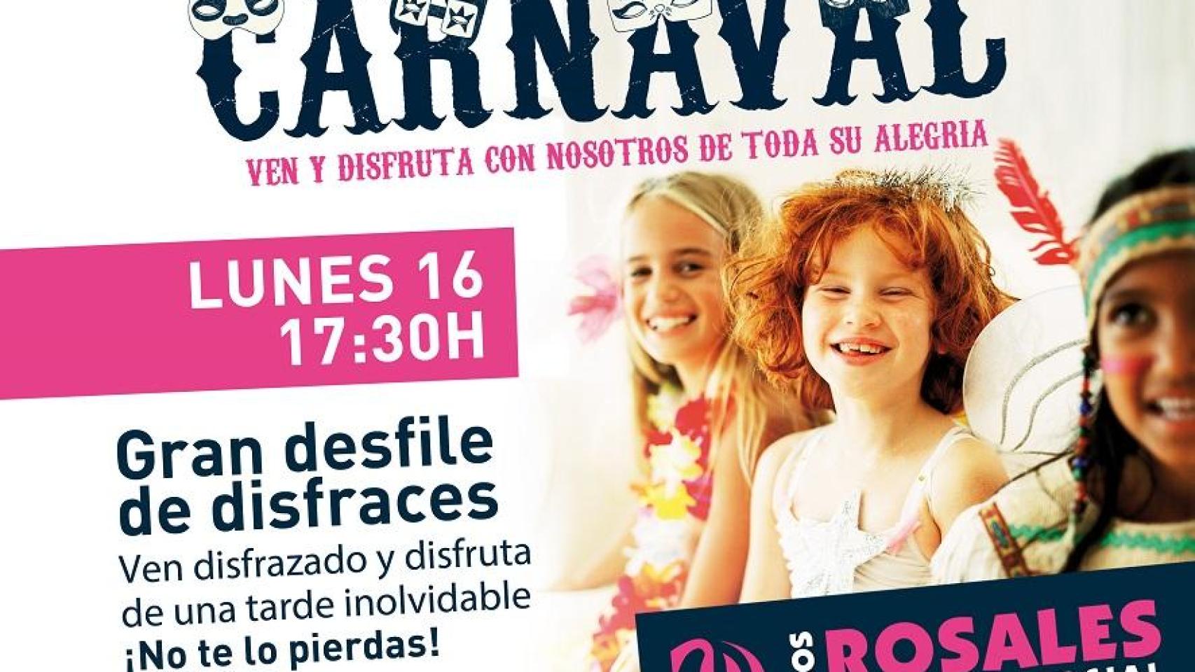 El Centro Comercial Los Rosales de A Coruña celebra una gran fiesta de carnaval este fin de semana