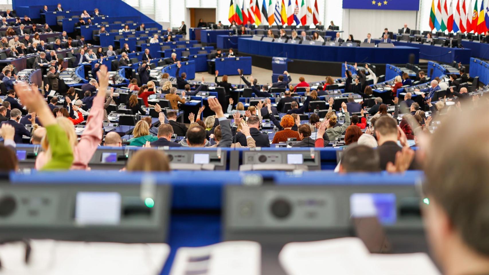 Sesión plenaria en el Parlamento Europeo.