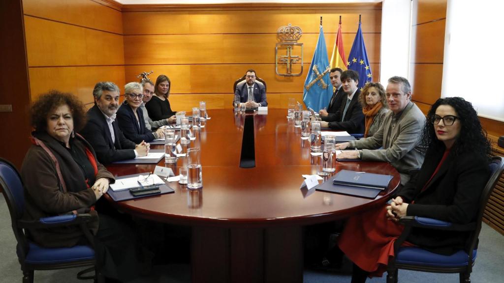 Reunión del consejo de gobierno en Asturias.