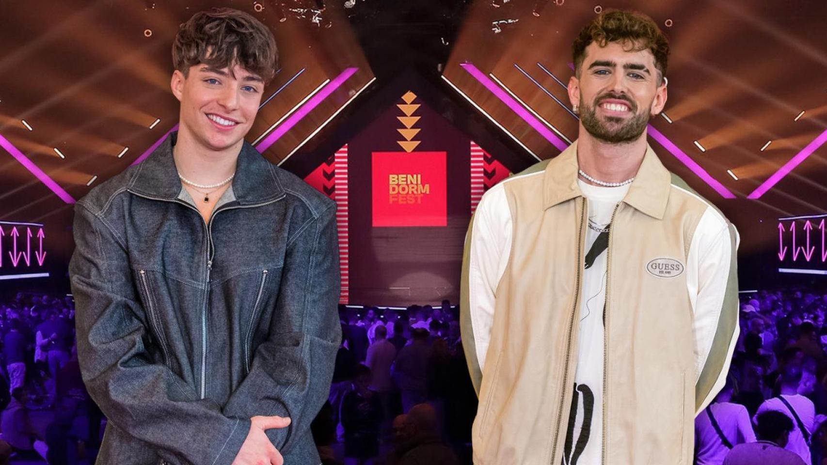 Izan Llunas y Mikel Herzog Jr, finalistas del Benidorm Fest 2026.