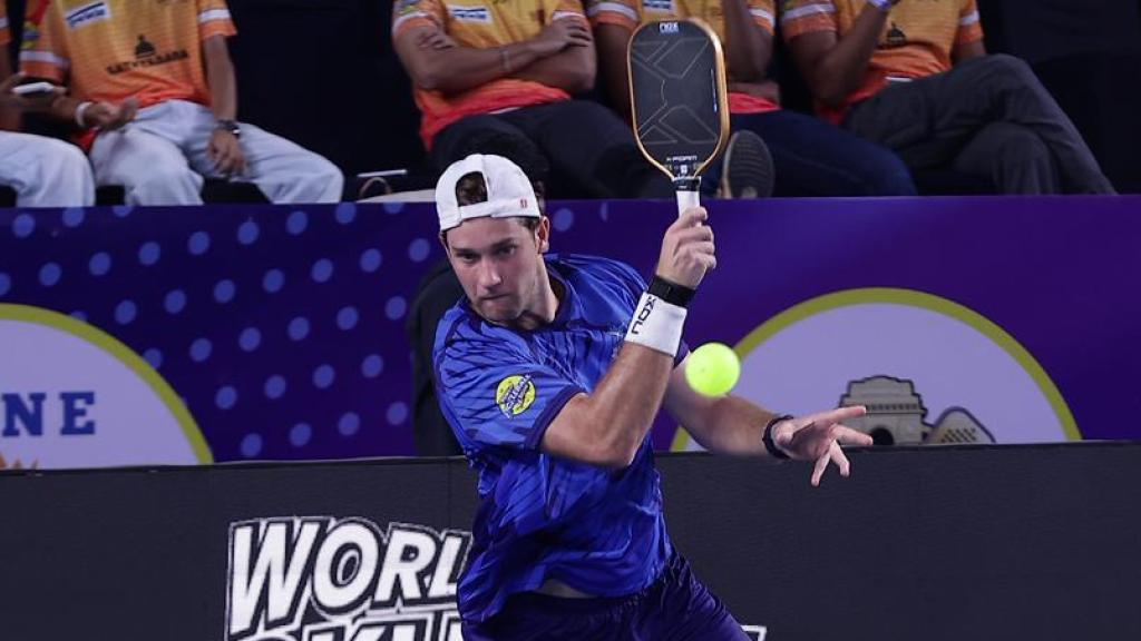 Pep Canyadell, durante el World Pickleball de la India.
